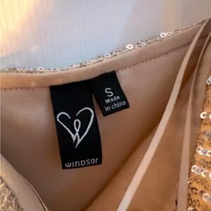 Windsor Sparkling Gold Sequin Gown